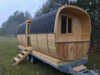 Štvorcová sauna 550cm Na tuhé palivo