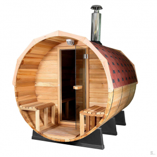 COAST Cédrova sudová sauna 180 x 240 na pevné palivo